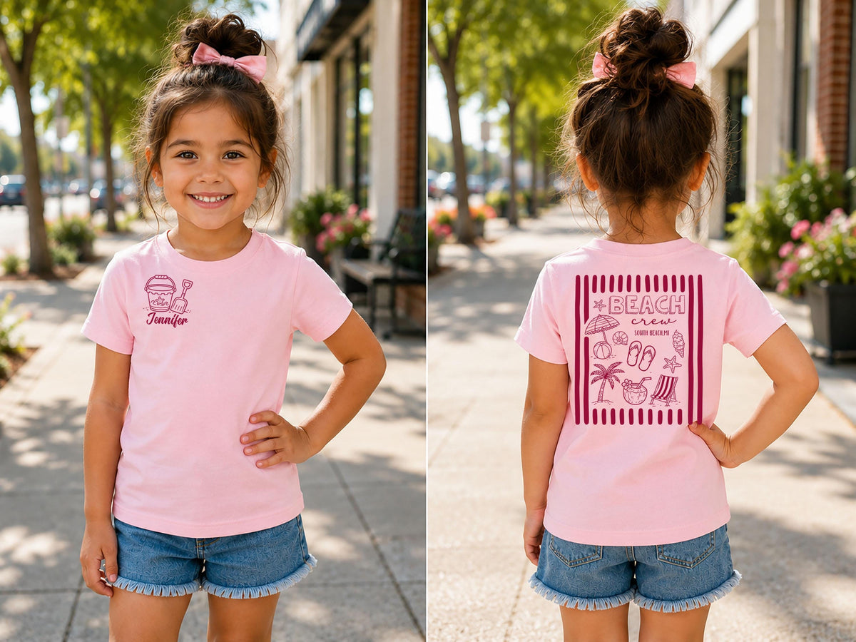 Family Beach Trip Shirt, Personalized Beach Crew Tee, Matching Family Vacation Shirts for Reunions and Cousin Crews, Custom Family Shirt