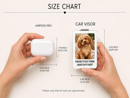 Personalized Dog Photo Car Visor Clip, Custom Pet Portrait Sun Visor, Christmas Gift for Pet Owner, Cute Dog Mom Dog Dad Drive Safe Gifts
