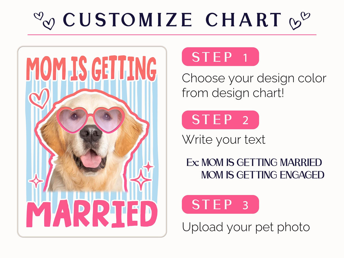 Custom Pet Photo Bachelorette Shirt, Mom Is Getting Married Dog Shirt, Comfort Colors Team Bride Tee, Funny Bridal Shower Gift