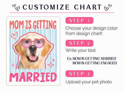 Custom Pet Photo Bachelorette Shirt, Mom Is Getting Married Dog Shirt, Comfort Colors Team Bride Tee, Funny Bridal Shower Gift