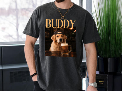 Custom Dog Drinking Beer Shirt, Personalized Pet Portrait Tee, Multi Pet Shirt, Funny Dog Meme Comfort Colors Tee, Dog Mom Gift