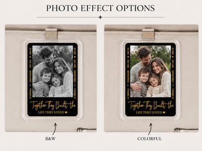 Custom Family Photo Car Visor Clip, Drive Safe Anniversary Gift for Him, Film Strip Photo Frame Couples Personalized Gift, Car Accessories