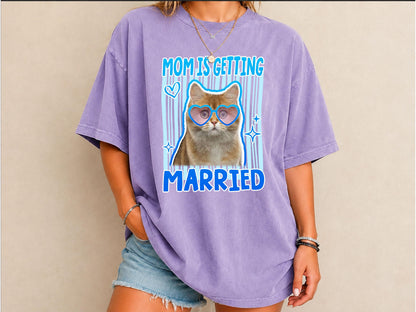 Custom Pet Photo Bachelorette Shirt, Mom Is Getting Married Dog Shirt, Comfort Colors Team Bride Tee, Funny Bridal Shower Gift