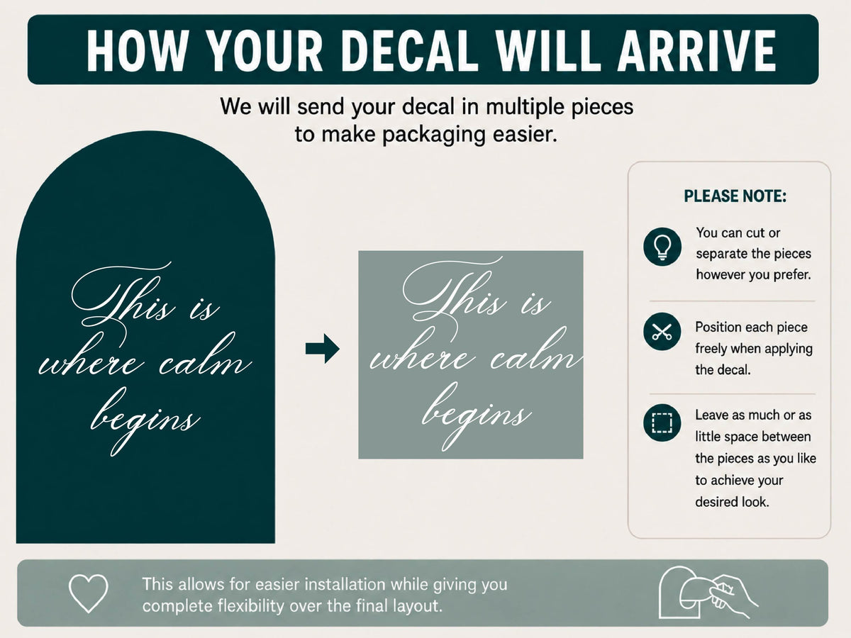 Custom Mirror Decal with Vinyl Lettering, Personalized Vinyl Sticker for Mirror Welcome Sign, Wedding Mirror Decal, Event or Home Decor