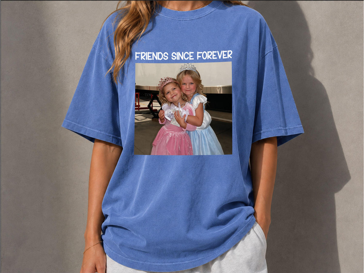 Custom Photo Shirt with Text, Personalized Picture Tee, Your Photo T-Shirt, Family Photo Shirt, Upload Your Own Image, Comfort Colors Shirt