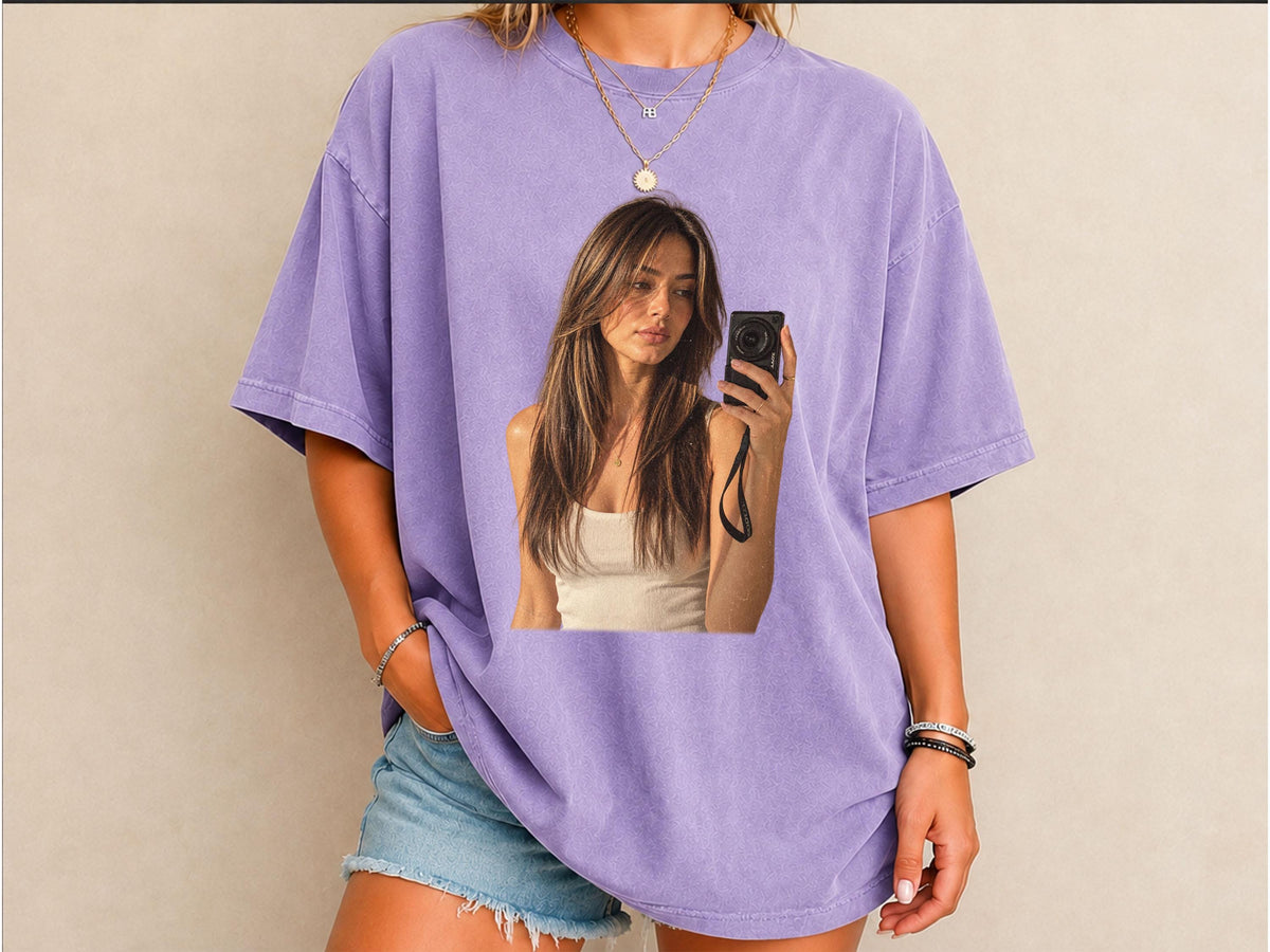 Comfort Colors Custom Your Photo Shirt, Personalized Picture Tee, Upload Your Own Image, Family or Couple Photo Gift, Custom Picture Shirt