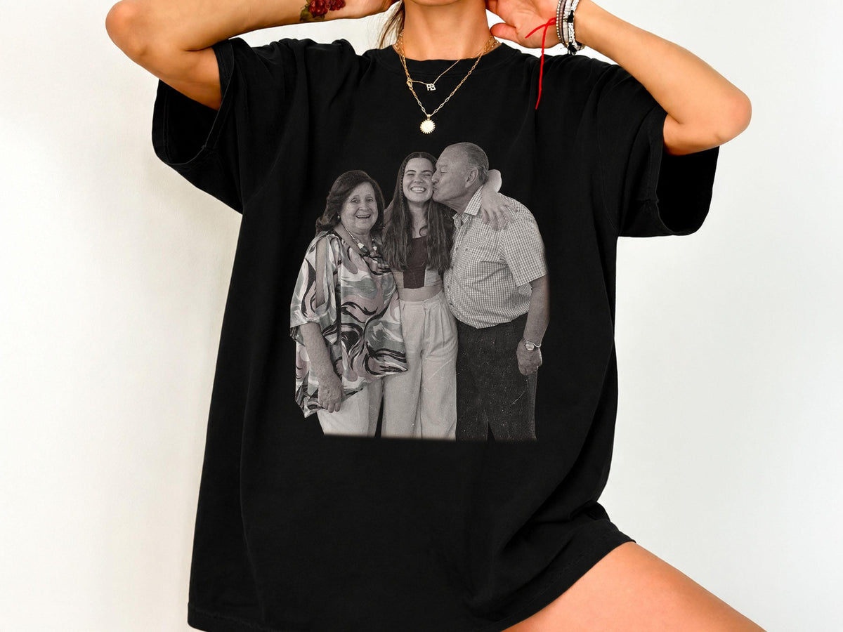 Comfort Colors Custom Your Photo Shirt, Personalized Picture Tee, Upload Your Own Image, Family or Couple Photo Gift, Custom Picture Shirt