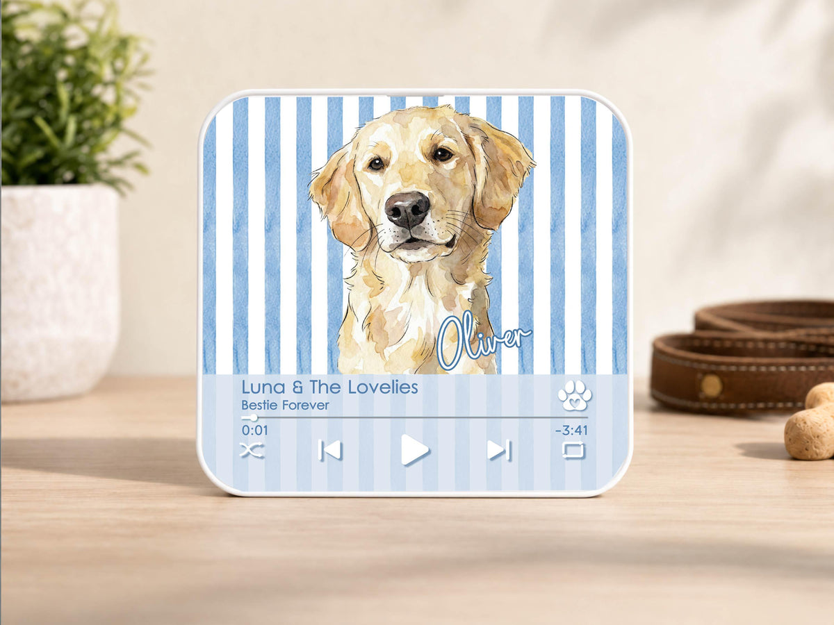 Custom Dog Photo Magnet, Personalized Pet Portrait Gift, Dog Lover Gift, Cat Mom Gift, Memorial Dog Gift, Loss of Pet Memorial Keepsake