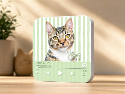Custom Dog Photo Magnet, Personalized Pet Portrait Gift, Dog Lover Gift, Cat Mom Gift, Memorial Dog Gift, Loss of Pet Memorial Keepsake