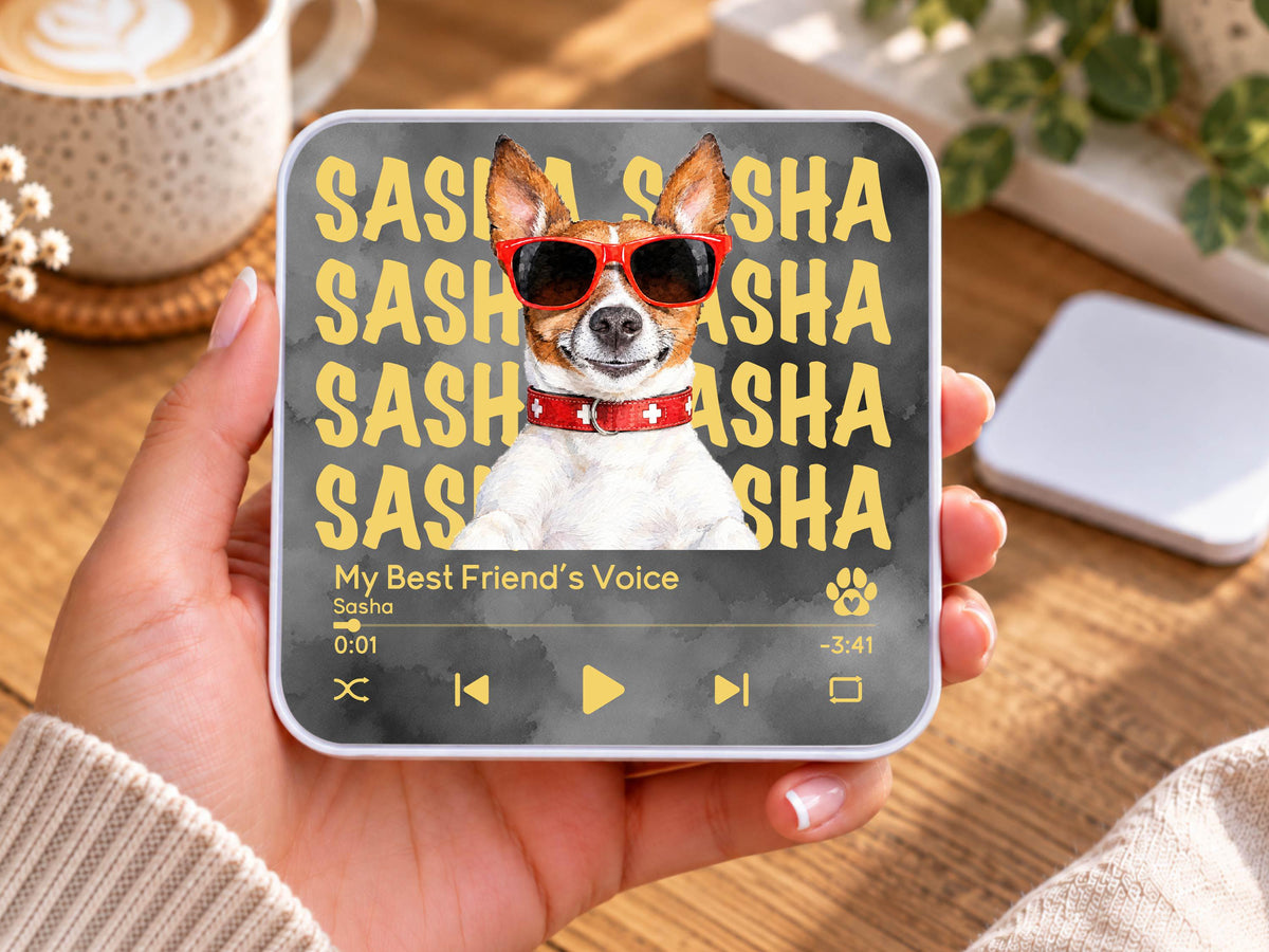 Custom Dog Photo Magnet, Personalized Pet Portrait Gift, Dog Lover Gift, Cat Mom Gift, Memorial Dog Gift, Loss of Pet Memorial Keepsake