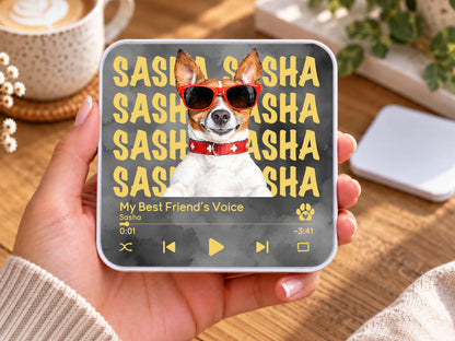 Custom Dog Photo Magnet, Personalized Pet Portrait Gift, Dog Lover Gift, Cat Mom Gift, Memorial Dog Gift, Loss of Pet Memorial Keepsake