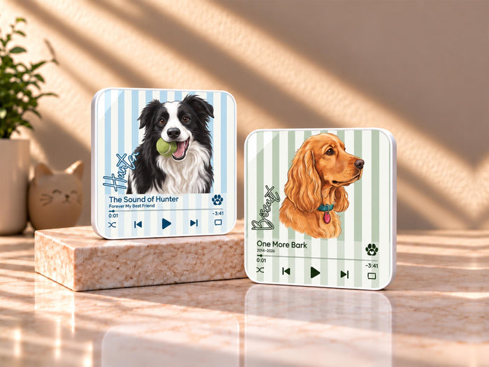 Custom Pet Portrait Fridge Magnet, Dog Watercolor Photo Magnet, Pet Memorial Gift for Pet Owner, Dog Loss Keepsake, Personalized Dog Mom Gift