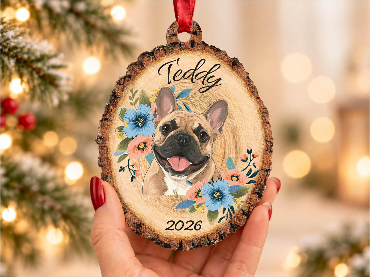 Personalized Pet Portrait Wood Ornament, Pet Memorial Gift for Pet Lovers, Pet Ornament, Pet Loss Sympathy Gift for Pet Owners, Cat Dog Gift