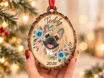 Personalized Pet Portrait Wood Ornament, Pet Memorial Gift for Pet Lovers, Pet Ornament, Pet Loss Sympathy Gift for Pet Owners, Cat Dog Gift