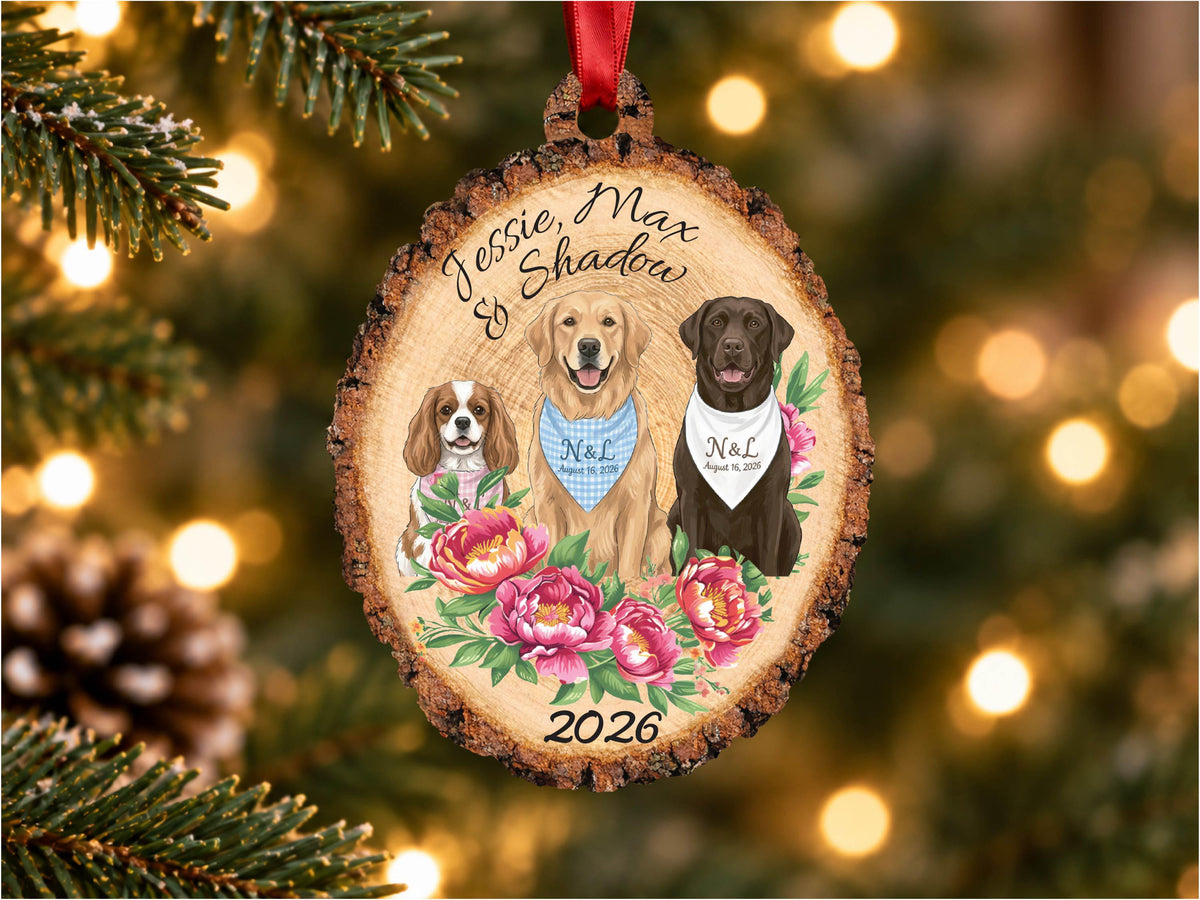 Personalized Pet Portrait Wood Ornament, Pet Memorial Gift for Pet Lovers, Pet Ornament, Pet Loss Sympathy Gift for Pet Owners, Cat Dog Gift
