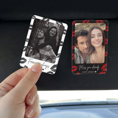 Personalized Boyfriend Gift, Photo Car Visor Clip, Anniversary Gift for Him, Drive Safe I Love You Gift for Husband, Acrylic Car Accessories