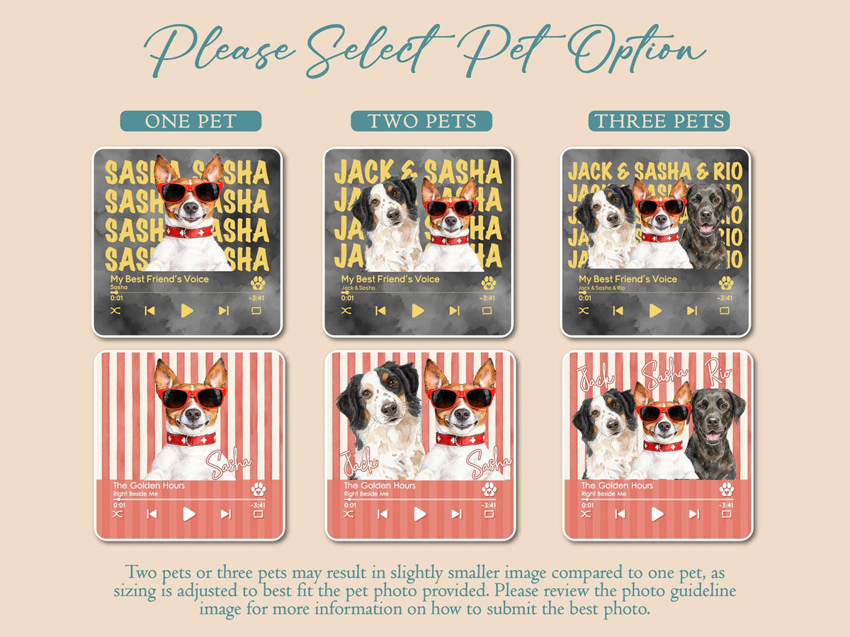 Custom Dog Photo Magnet, Personalized Pet Portrait Gift, Dog Lover Gift, Cat Mom Gift, Memorial Dog Gift, Loss of Pet Memorial Keepsake