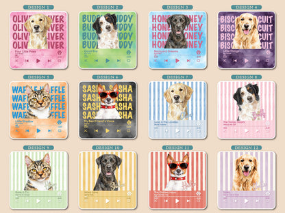 Custom Dog Photo Magnet, Personalized Pet Portrait Gift, Dog Lover Gift, Cat Mom Gift, Memorial Dog Gift, Loss of Pet Memorial Keepsake