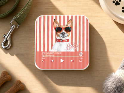 Custom Dog Photo Magnet, Personalized Pet Portrait Gift, Dog Lover Gift, Cat Mom Gift, Memorial Dog Gift, Loss of Pet Memorial Keepsake