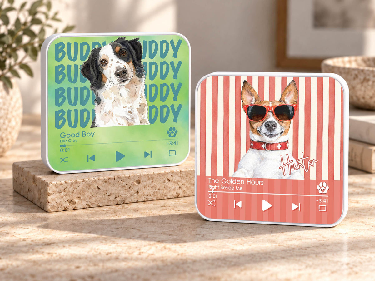 Custom Dog Photo Magnet, Personalized Pet Portrait Gift, Dog Lover Gift, Cat Mom Gift, Memorial Dog Gift, Loss of Pet Memorial Keepsake