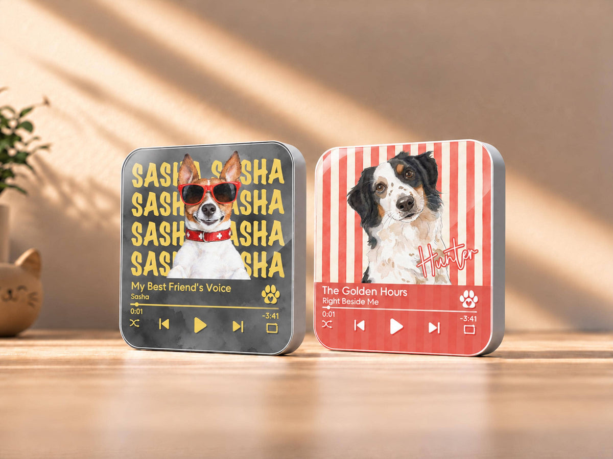 Custom Dog Photo Magnet, Personalized Pet Portrait Gift, Dog Lover Gift, Cat Mom Gift, Memorial Dog Gift, Loss of Pet Memorial Keepsake
