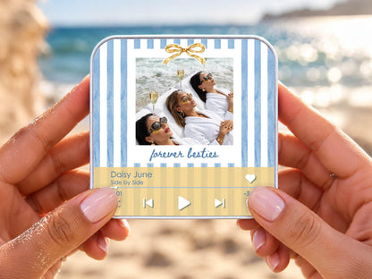 Personalized Bachelorette Photo Music Box Magnet, Music Player Gift for Maid of Honor, Bridesmaid Proposal Keepsake,Bachelorette Trip Favors