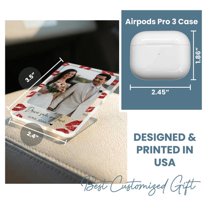 Personalized Boyfriend Gift, Photo Car Visor Clip, Anniversary Gift for Him, Drive Safe I Love You Gift for Husband, Acrylic Car Accessories