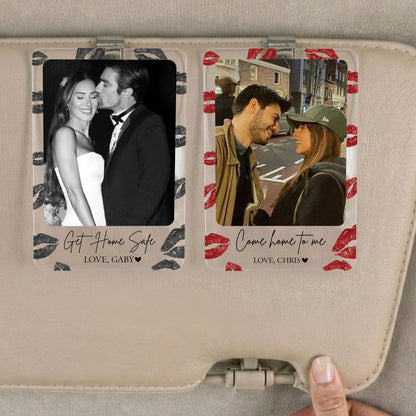 Personalized Boyfriend Gift, Photo Car Visor Clip, Anniversary Gift for Him, Drive Safe I Love You Gift for Husband, Acrylic Car Accessories