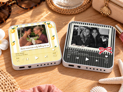 Personalized Sister Photo Fridge Magnet, Custom Music Magnet for Best Friend Wedding Day, Soul Sister Gift, Music Box, Maid of Honor Gifts