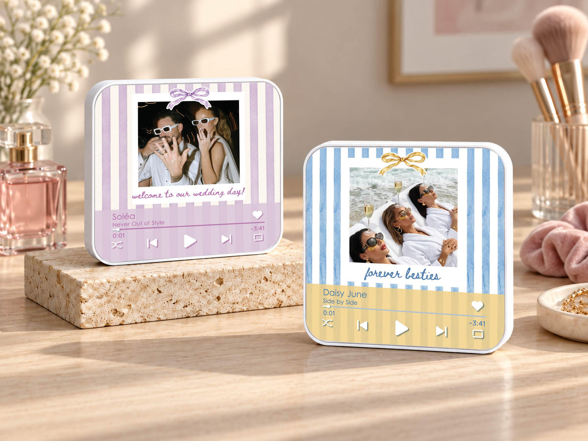 Personalized Bachelorette Photo Music Box Magnet, Music Player Gift for Maid of Honor, Bridesmaid Proposal Keepsake,Bachelorette Trip Favors