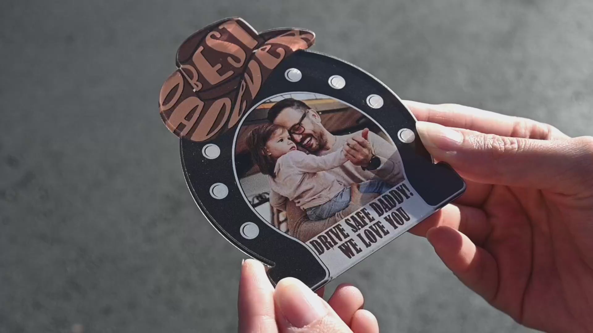 Personalized car visor clip