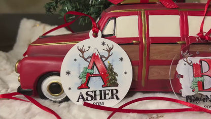 Custom Name Ornament, Personalized Christmas Ornament, Letter Ornament, 2026 Family Ornament, Personalize Family Keepsake, Monogram Ornament