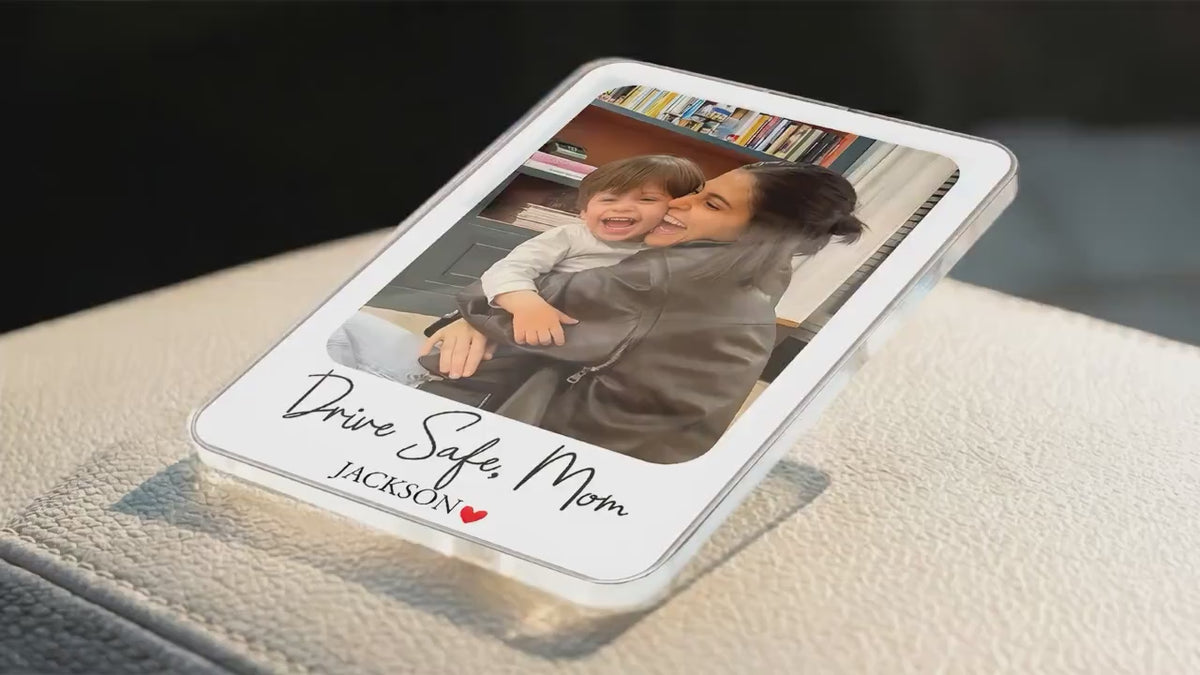 Drive Safe I Love You Mom, Personalized Mom Gifts from Daughter, Mother's Day Car Visor Clip, Drive Safe Gift, Custom Car Gifts for Her