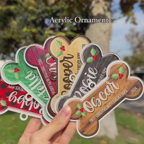 Personalized Dog ornaments, Custom Dog Gifts