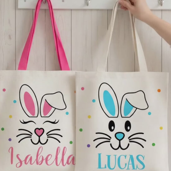 Personalized Easter Tote Bags