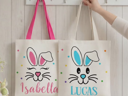 Personalized Easter Tote Bags