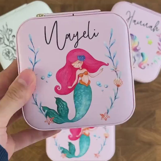 Personalized Unicorn Jewelry Box: Travel-Friendly Keepsake Organizer