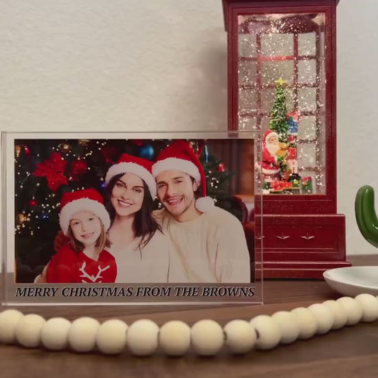 Custom Photo Gift for Christmas, Personalized Photo Block, Custom Photo Collage Picture Frame, Acrylic Picture Frame, Picture Collage Plaque
