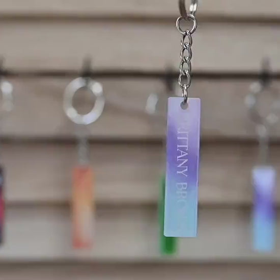 Personalized Music Code Keychain: Scannable Song Keyring, Couple Gift