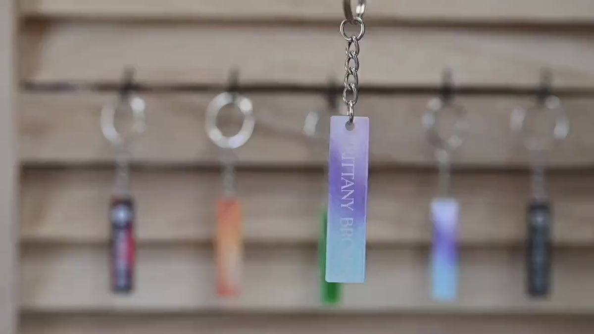 Personalized Music Code Keychain: Scannable Song Keyring, Couple Gift