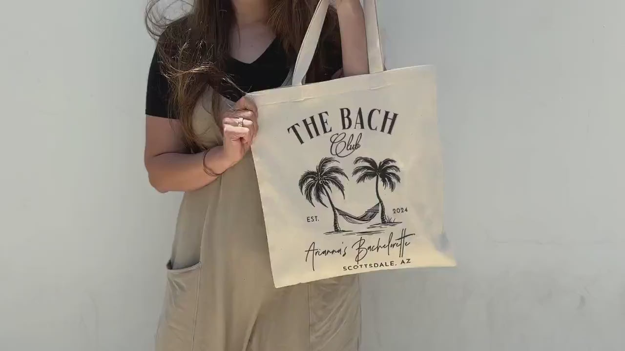 Bridesmaid Bag, Custom Bachelorette Bag for Bridesmaid, Beach Tote Bag for Girls Trip, Gifts for Bridesmaid Unique Bridesmaid Gift Idea