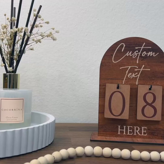 Personalized Countdown Sign