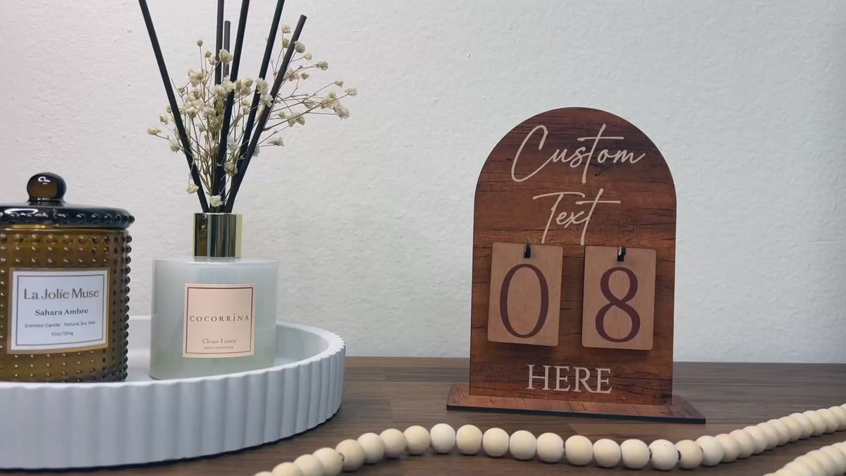Personalized Countdown Sign