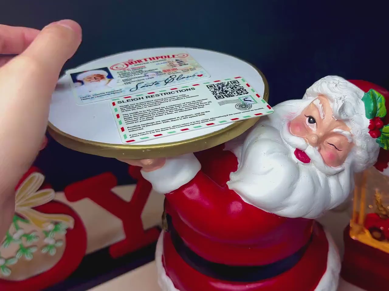 Santa Claus Driver’s License, Lost Drivers License, Christmas Decorations, Christmas Gift For Kids, Secret Santa gift, Santa ID, Fun Gift