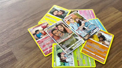 Valentine's Day Couple Card for Anniversary Gift, Lover Gift with Photo, Anime Couple Gift, Valentines Anime Card Gift for Gamer Boyfriend