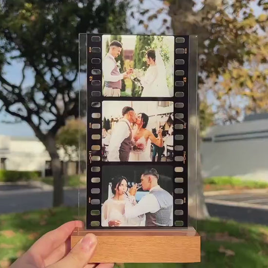 Custom Photo Plaque with Stand, Personalized Christmas Picture Frame, Birthday Photo Gifts, Anniversary Gift for Him, Gifts for Husband