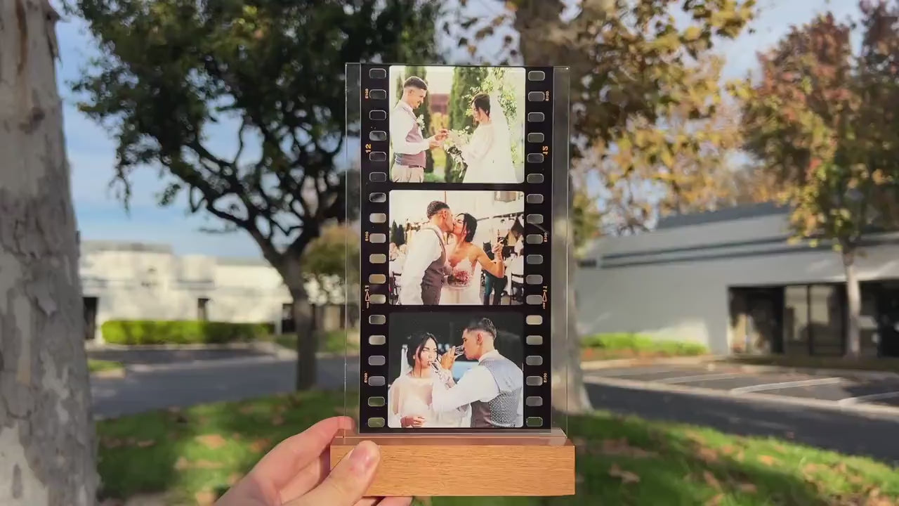 Custom Photo Plaque with Stand, Personalized Christmas Picture Frame, Birthday Photo Gifts, Anniversary Gift for Him, Gifts for Husband